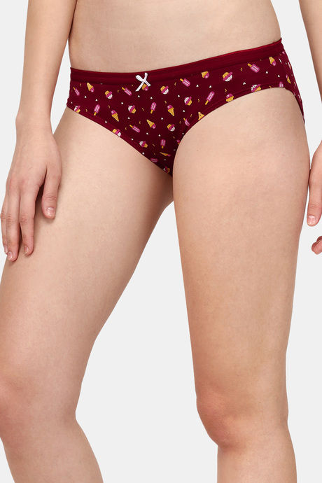 Soie Medium Rise Half Coverage Bikini Panty (Pack of 6) - Multicolor — image 21